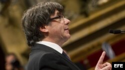 El presidente de la Generalitat, Carles Puigdemont.